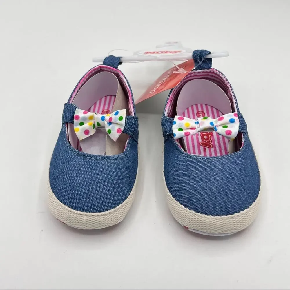 Nuby Infant Boy Baby Shoes Sz 6-12M